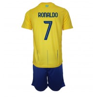 Al-Nassr Cristiano Ronaldo #7 Heimtrikotsatz Kinder 2023-24 Kurzarm (+ Kurze Hosen)